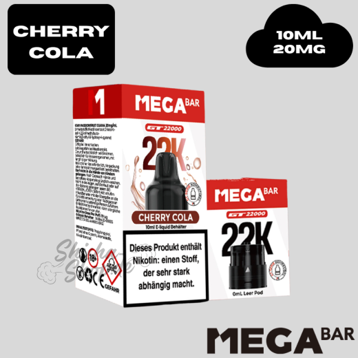MEGABAR - CHERRY COLA - GT 22000 Pod + Leerpod
