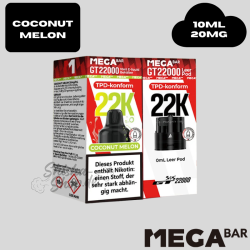 MEGABAR - COCONUT MELON - GT 22000 Pod + Leerpod