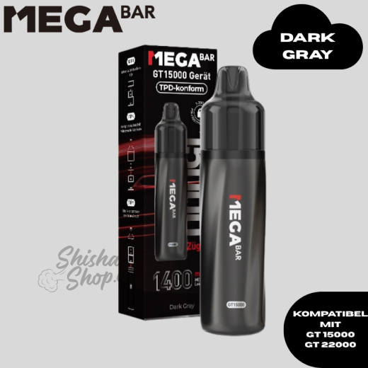 MEGABAR - DARK GRAY - GT 22000 AKKU