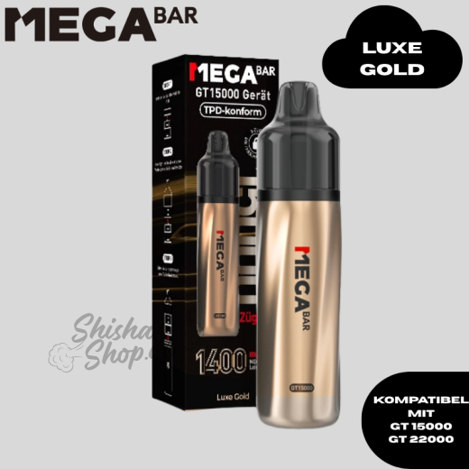 MEGABAR - LUXE GOLD - GT 22000 AKKU