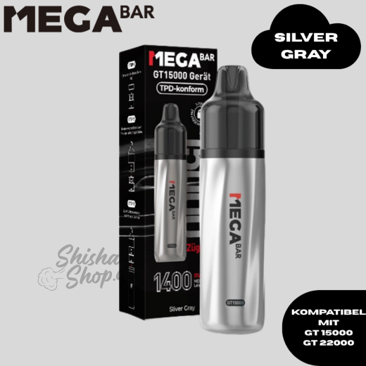 MEGABAR - SILVER GRAY - GT 22000 AKKU
