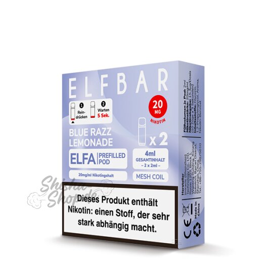 Elfbar ELFA Pods - Blue Razz Lemonade (2er Pack)